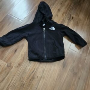 The North Face Kids Black Zip-Up Hoodie 12 Months